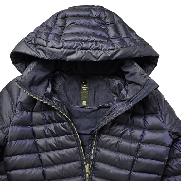 Lululemon Women's Brave The Cold Down Fill Hood Puffer Jacket Deep Indigo Size 6 - Picture 9 of 16